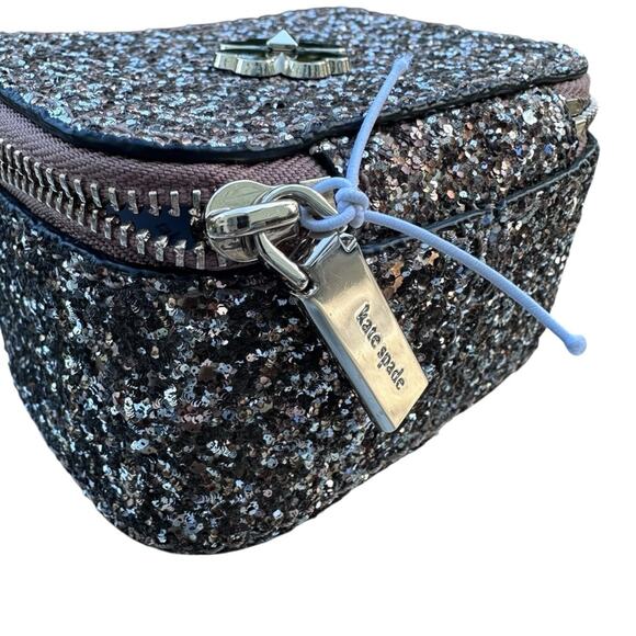 Kate Spade - Odette Glitter Jewelry Holder, Rose Gold, travel jewelry box, NWT - Picture 6 of 13